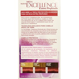 L'Oreal Paris, Tinte Para Cabello Excellence 6660 Rubio Oscuro Rojizo Prof