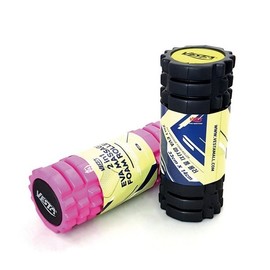 2-in-1 Pink EVA Massage Foam Roller 33cm Vesta