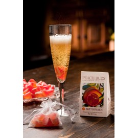 Butterfields Candy - Gourmet, Old-Fashioned PEACH Buds Hard Candy | Gluten Free | Made with 100% Real, Pure Cane Sugar | Handcrafted in the USA- 3 oz. (3-Pack)
