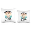Rabbit Lover Design with Flemish Giant Throw Pillow