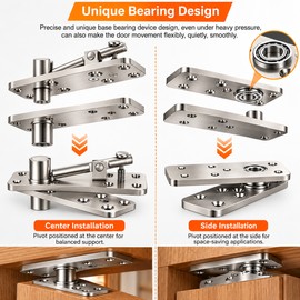 Hidden Door Hinge Partition Hinge for Interior Doors – Concealed Pivot Support