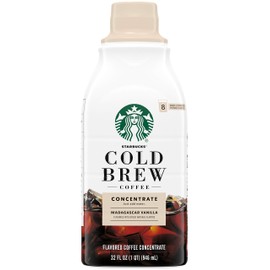 Starbucks Cold Brew Concentrate, 32 Fl Oz (Madagascar Vanilla + Caramel Dolce)