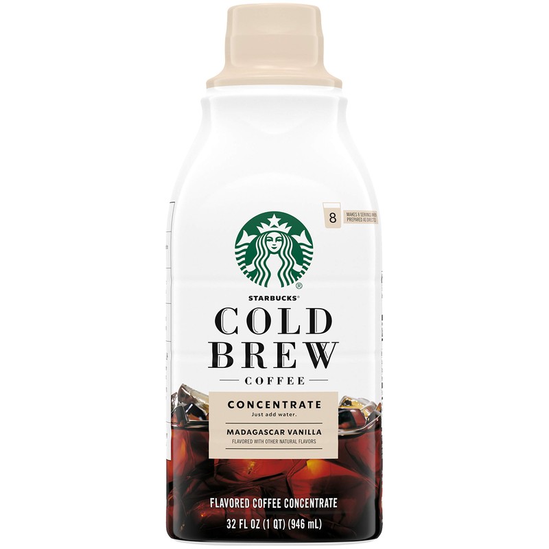 Starbucks Cold Brew Concentrate, 32 Fl Oz (Madagascar Vanilla +