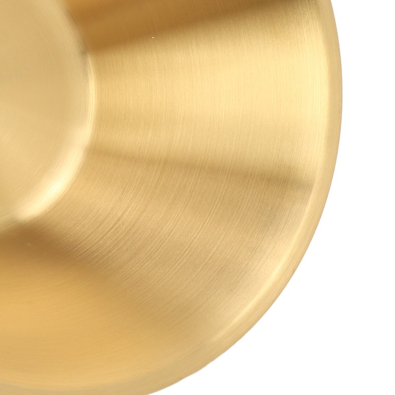 Stainless Steel Salad Bowls Gold Double Layer Exquisite Decorative Gold