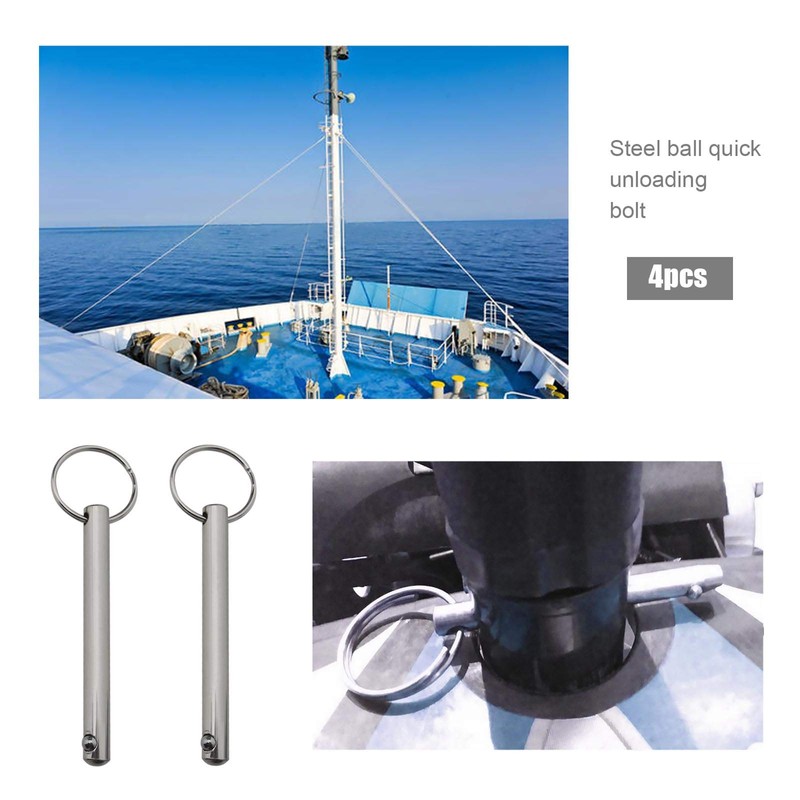 EMSea 4Pcs Quick Release Pins with Spring Loaded Ball End