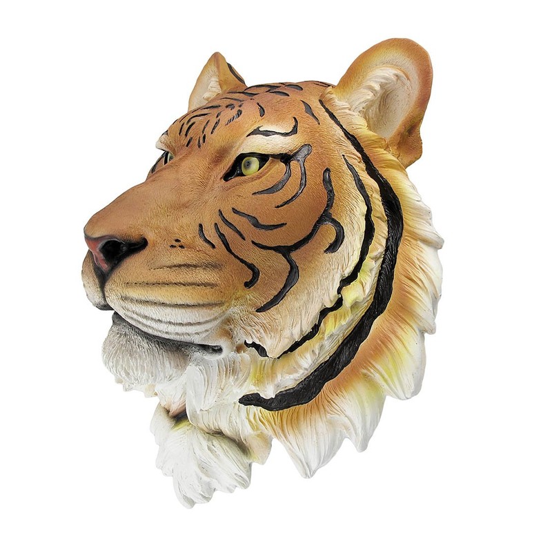 Private Label Bengal Tiger Head Mount Wall Statue Bust