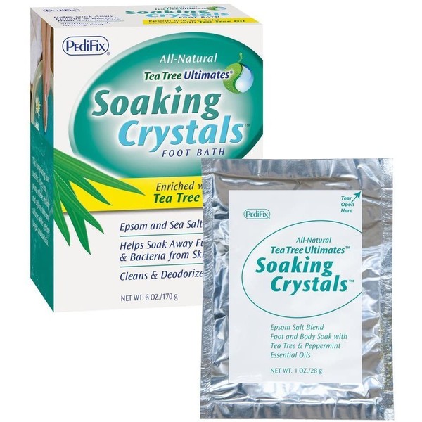 PediFix Soaking Crystals Foot Bath 2 Pack - (6) 1 oz. packets per box