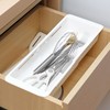 Gulfmew 2 Pack Adjustable Sliding Drawer Bin, Expandable 12.4in-15.3in Organizer