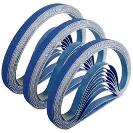 GZKTY Zirconium Corundum Sanding Belts 10 x 330 mm (Pack of 35), Sanding Belt Set Grains 5 x 60/80/100/120/180/240/320, Sanding Machine for Wood, Metal, Stone, Plaster, Ceramic Tiles & Plastic
