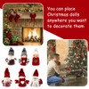 LPAMABA Set of 12 Mini Christmas Gnome Pendants Christmas Decoration
