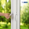 XFORT Key Locking Inline Window Handle Installation Kit in White,
