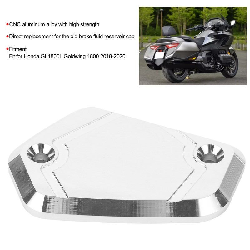 Aluminum Alloy Front Brake Fluid Reservoir Cap Cover Fit for