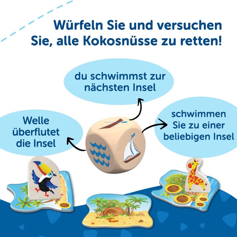Trefl 02343 First Board Game for the Smallest, Exotic Animals,