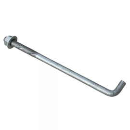 Sandbaggy 5/8" x 12" Threaded Concrete Anchor L-Bolts - Hot Dipped Galvanized - 20