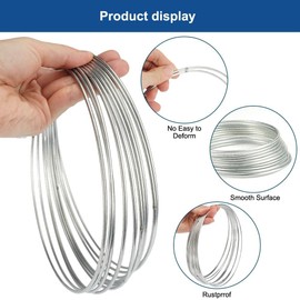 20cm Metal Rings for Craft, 10 Pack Metal Floral Hoop Centerpiece, Floral Wreath Hoops, Silver Hoops Dream Catcher Ring, Macrame Hoops Rings, Large Metal Hoops for DIY Crafting, Wedding, Wreath Decor