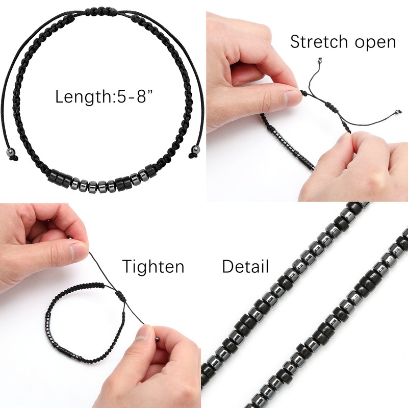 JoycuFF Best friends Inspirational Morse Code Bracelet for Women Men