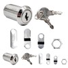 Miayaya 2 Pack Cabinet Locks with 4 Keys 1.18" Heavy