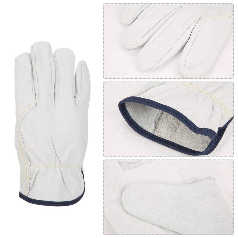 Welding Gloves, Super Soft Fire Resistant Grain Sheepskin Gloves TIG