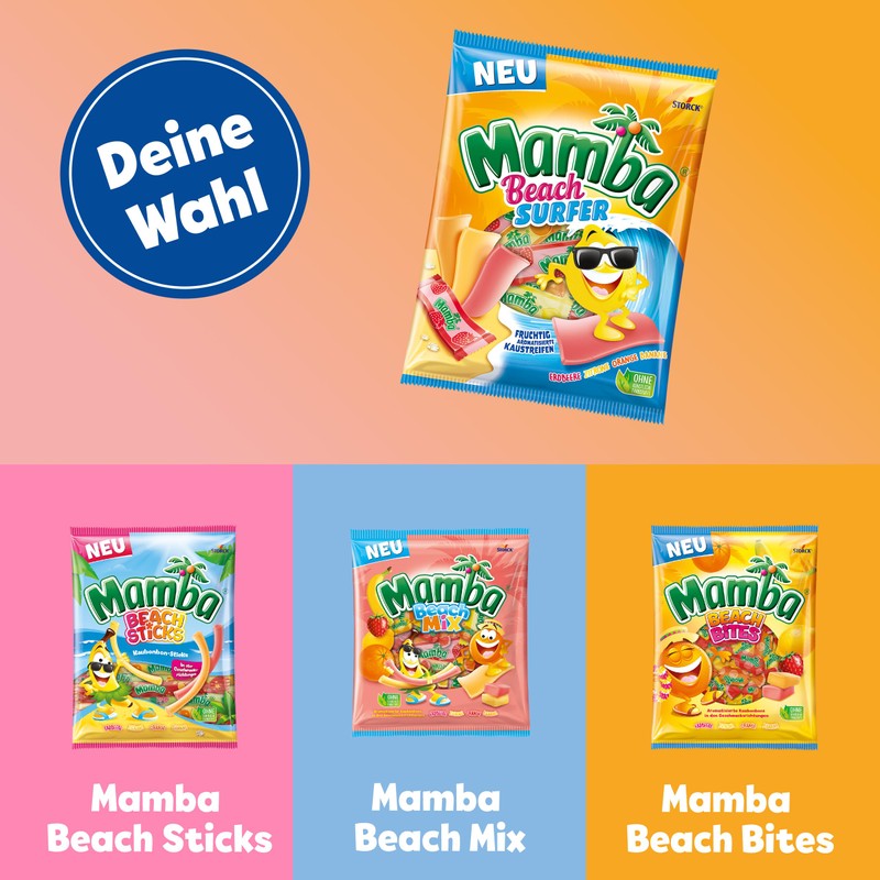 Mamba Beach Surfer - 1 x 160 g - Delicious