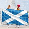KASKANA Scottish Flag Tartan - St Andrews Saltire Flag -