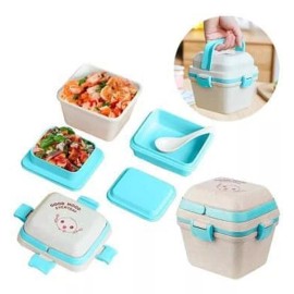 Extreme Beauty Box Lunch Lonchera Toper Portaviandas Microondas Ecologica Color Azul