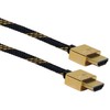 Schwaiger GmbH -HDMSL15 531- High-Speed-HDMI-Kabel mit Ethernet/ 1,5m/ schwarz-Gold/HDMI Stecker