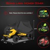 OWEEIO Lawn Mower Cover, Heavy Duty 600D Oxford, Waterproof Outdoor,