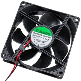 Sunon EE92251S31000U999 Fan 12 V DC 1.24 W 92 x 92 x 25 mm 67.1 m³/h 67.1 m³/h 67.1 m³/h