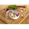 IMUSA USA IMU-71206 Onion & Garlic Saver/Container with Clear Cover,