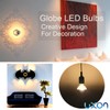 KarlunKoy Half Chrome Light Bulbs,Half Brown Tipped Dimmable 6W (Equivalent
