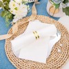 Sctmda Napkin Rings Set of 30 Metal Napkin Rings Gold
