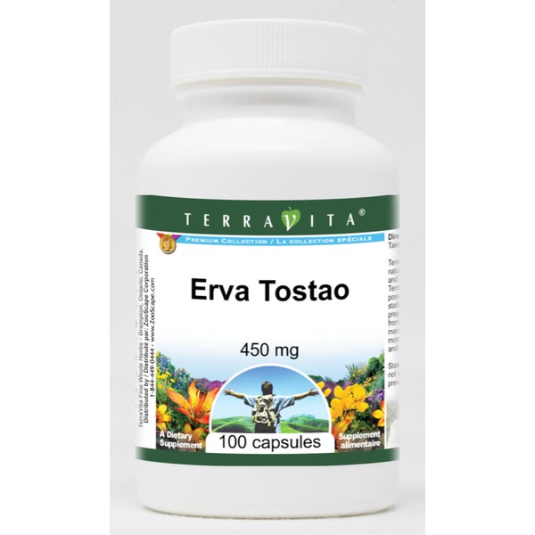 Erva Tostao - 450 mg (100 Capsules, ZIN: 520042)