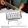 Fixed Hardtail Guitar Bridge U Shape Saddle Bridge Replacement Metal