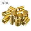 sourcing map Self Tapping Threaded Inserts M12 M16x22mm 45# Carbon