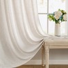 MIULEE Non-See-Through Privacy Linen Curtains 2 Panels, Light Filtering Window