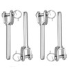 4 Pcs Wire Rope Clamps, 4mm Stainless Steel Swaged Fork