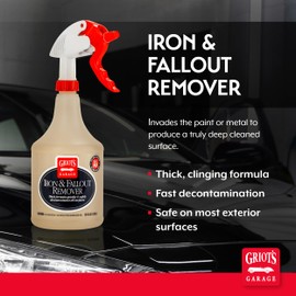 Griot's Garage Iron and Fallout Remover for Car Detailing and Cleaning, Remove Rust, Embedded Debris and Fallout from Multiple Exterior Surfaces 10948, 35oz