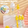 4PCS Baby Bottle Brush Set - Milk Bottle & Nipple