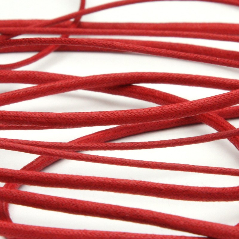Fujiyama Ribbon Waxed Cord Cotton Round Cord 9.14M Roll Craft