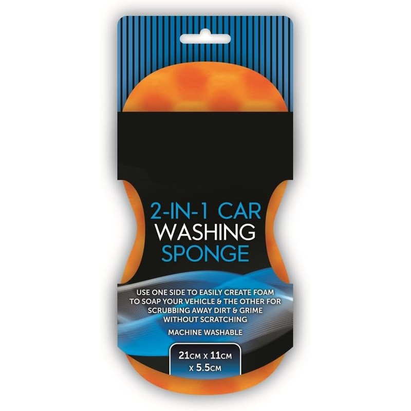 2 in 1 Car Wash Sponge Dual-Sided Cleaning Sponge with