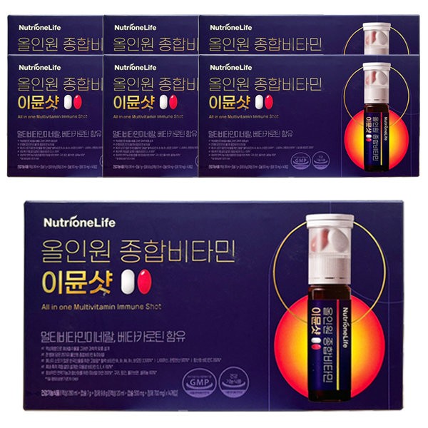 Nutrione Life Nutrione All-in-One Multivitamin Immune Shot 84 pieces / 7 boxes, 14 weeks’ worth / 뉴트리원라이프 뉴트리원 올인원 종합비타민 이뮨샷 84개입 / 7박스 14주분