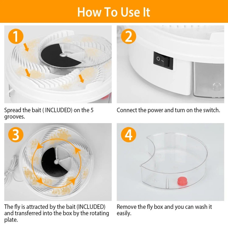 "Smart #### Electric Mosquito Killer USB-Powered & Automatic"Color: White Color