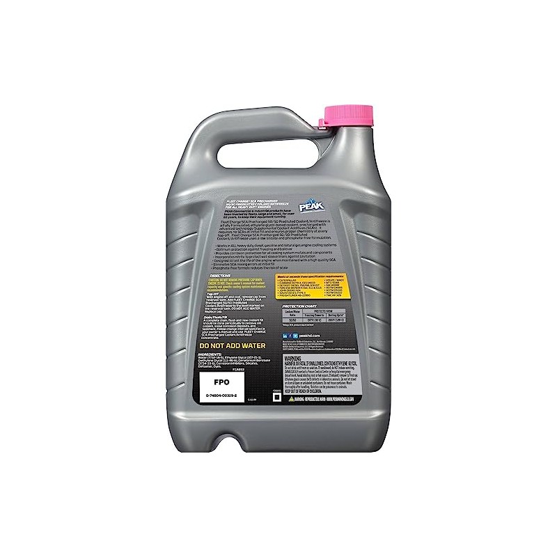 Fleet Charge FCAB53 Antifreeze Coolant, 1 gal., 50/50, Pink