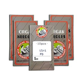 50 Organ 15X1 HAX1 (130/705H) Universal Titanium Flat Shank Home Sewing Machine Needles ~ Assorted Sizes 11,12,14,16 &18