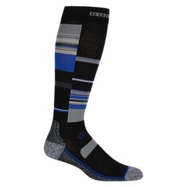 Burton Men's Performance Ultralight Socks, Jake Blue Stripes, L