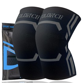 Satificer Kniebandage Damen Männer,Atmungsaktive Knee Support für Sport,Kniestütze für Laufen,Kniebandage hilfreich Gelenk,Kompression Kniestütze für Meniskusriss,Knee Support für Gym,Schwarz,M