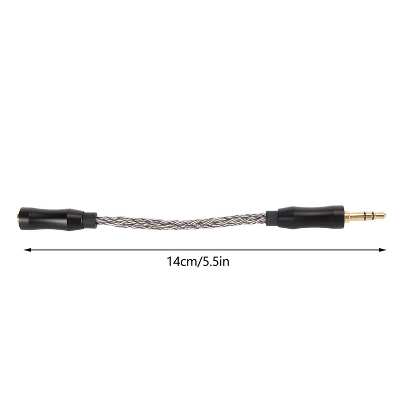 2.5mm to 3.5mm Sound Cable Female to Male Single Crystal