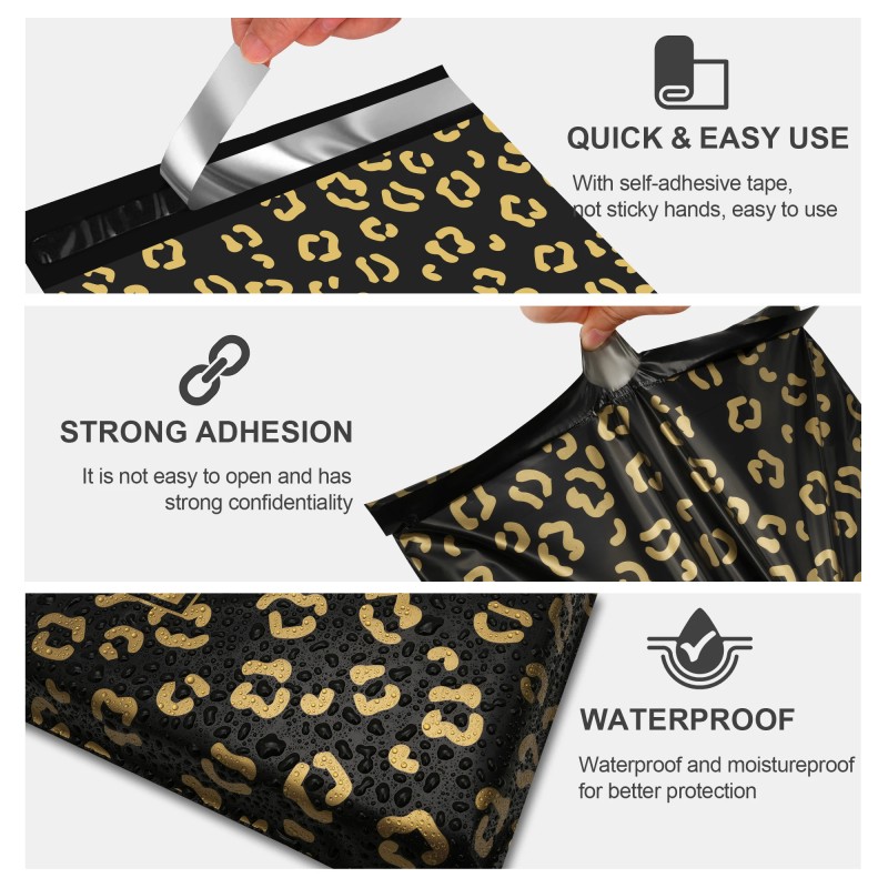 100-Piece Biodegradable Waterproof Polyethylene Mailing Bag 2 Mil for Apparel