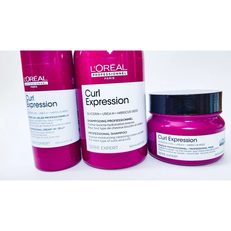 L'Oréal Loreal Curl Expression Shampo Crema Hid 500 + Masc