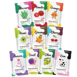 Epiregn Face Mask Skin Care - Face Masks Skincare - Sheet Masks Moisturizing - Spa Party Supplies for Girls - Gifts for Teens - Natural Extacts Facial Mask - Hydrate for All Skin Types 10PCS